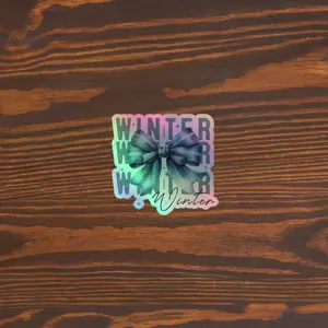 Winter Holographic stickers