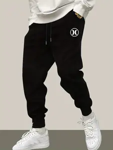 Men's Heavy-Duty Jogger Sweatpants - Gym Pants with Drawstring Waist & Zip-Free Pocket Design