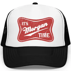 It’s Morgan Time Trucker Hat - Country Music Festival Hat - Distressed Vintage Foam Front Cap - Concert Snapback - Gift for Morgan Fans