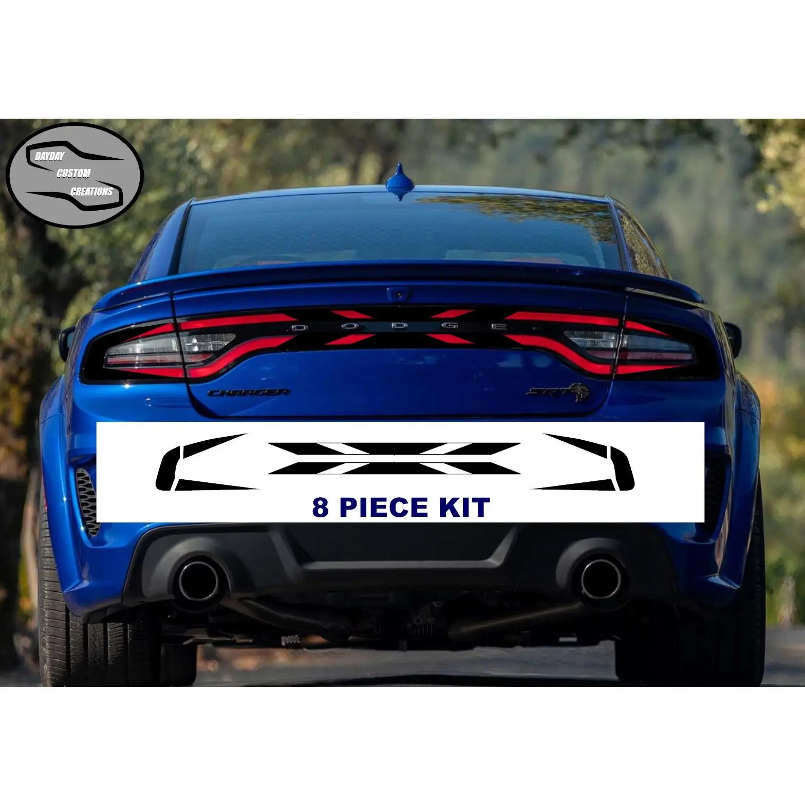 15-23 Dodge Charger Taillight Decal Design 8