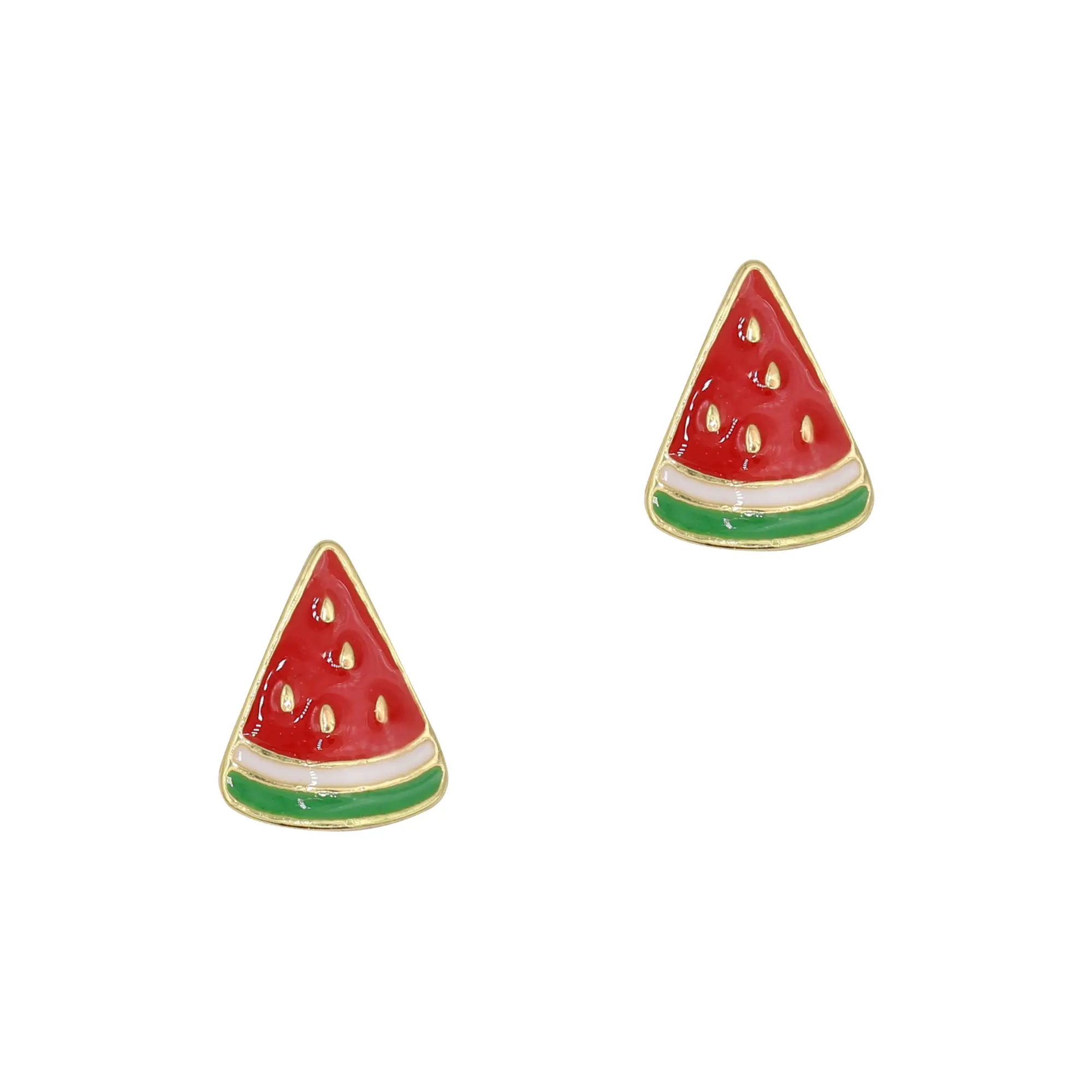 Juicy Watermelon Nail Charm / Gold