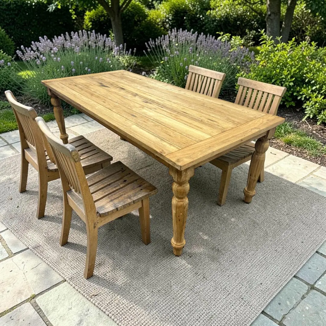Canora Beardall Rectangular Teak Outdoor Dining Table