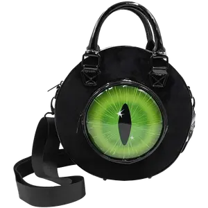 KREEPSVILLE 666 EYEBALL BLACK CAT BACKPACK PURSE