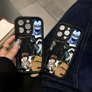 Death Note Anime Fan Phone Case Featuring Kira Ryuk L Mello Near Light Yagami for Death Note Lovers Compatible with iPhone 11/12/13/14/15/16 (Pro Max/Plus)