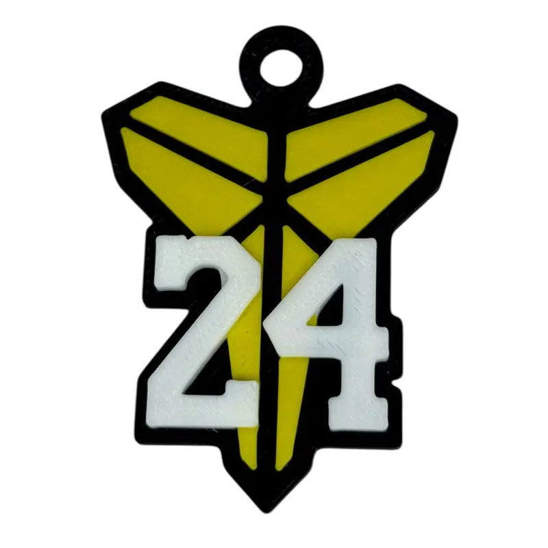 Kobe Bryant Black Mamba Logo Keychain - White 24 - TikTok Shop