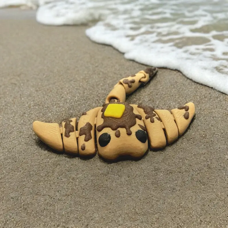 3D Printed Articulated Pancake Stingray - Fidget Friend 3D Printed Articulated Pancake Stingray - Fidget Friend