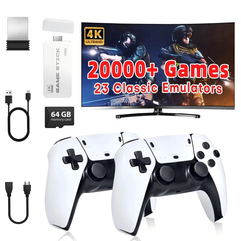 M15 Game Stick Mini TV Handheld Game Console 2.4G Wireless 20000+ Games 128G Storage 30000+ Retro Games HD Output Two-player for PS1
