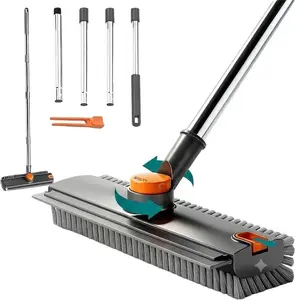 office supplies  Floor Scrub Brush Bathtub Brush with Long Handle 3 in 1 Scrape and Heavy-Duty Stiff Bristle Scrubber Brush for Cleaning Shower Bathroom Patio Garage Kitchen Wall and Deck Cleaning Supplies for Home Essential Items for Home Christmas Gifts