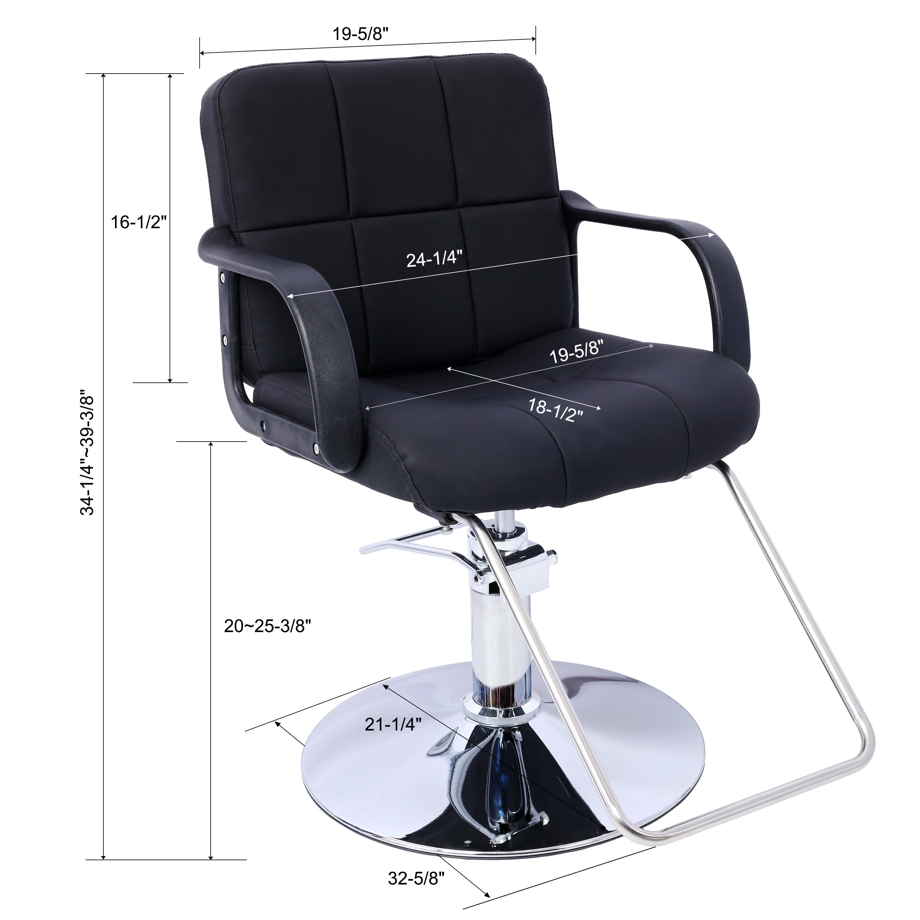 Salon Chair for Hair Stylist 360° Swivel, Salon Chair for with Barber Cape 1pc, Portable Reclining Barber Chairs with Hydraulic Pump for Home Shampoo, Styling,Pedicure, Nail & Tattoo Equipment in Barbershop & Spa