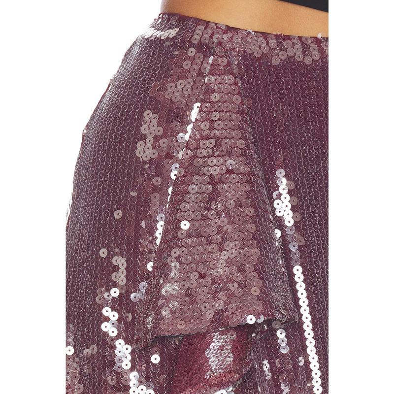 superdown Jessie Mini Skirt in Burgundy
