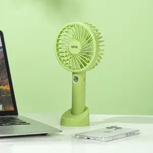 Mini Handheld Fan with Detachable Base, Powerful 3-Speed Adjustable Portable Personal Fan, Cute Pocket-Sized Design, USB Rechargeable, Desktop & Handheld 2-in-1 Fan for Makeup/Lash/Travel/Outdoors, Summer Gift for Stylish Girls Women Kids