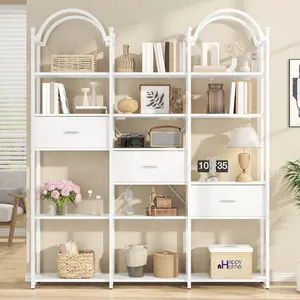 83.5" Tall Bookshelf with Modular Design | Storage for Books, Files & Decor | 6-Tier Professional Bookshelf for Home Office & Corporate Workspaces