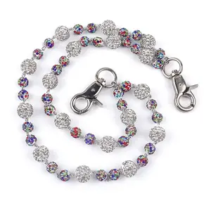 Sparkly Ceramic Beads Wallet Chain - 10mm Shiny Bohemian Purse Jean Pants Chains for Men Women Fashion Accessories summervibes