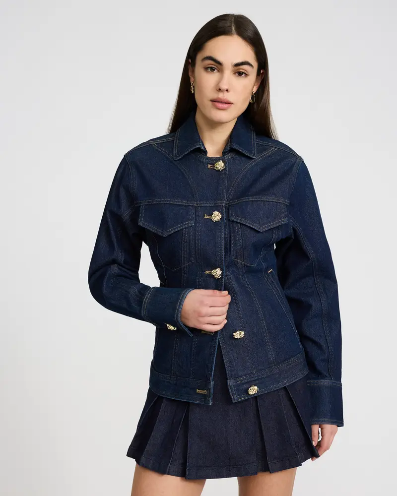chinese dress ladies Vintage Selvedge Denim JC Penney Foremost Type II Style Jacket SZ L