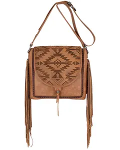 Catchfly Unisex Women's Southwestern Embossed Crossbody Bag - 2511321012