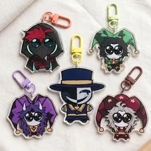 The Freak Circus Chibi Art Acrylic Keychain, Custom Anime Characters Bag Charm, Doctor, Jester, Ticket Taker, Pierrot, Harlequin, Neko Bueno