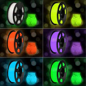 Commercial Creative Dark Self-Luminous Pla Filament 1.75mm 250g Eco-Friendly Biodegradable Fluorescent Shop Decorations