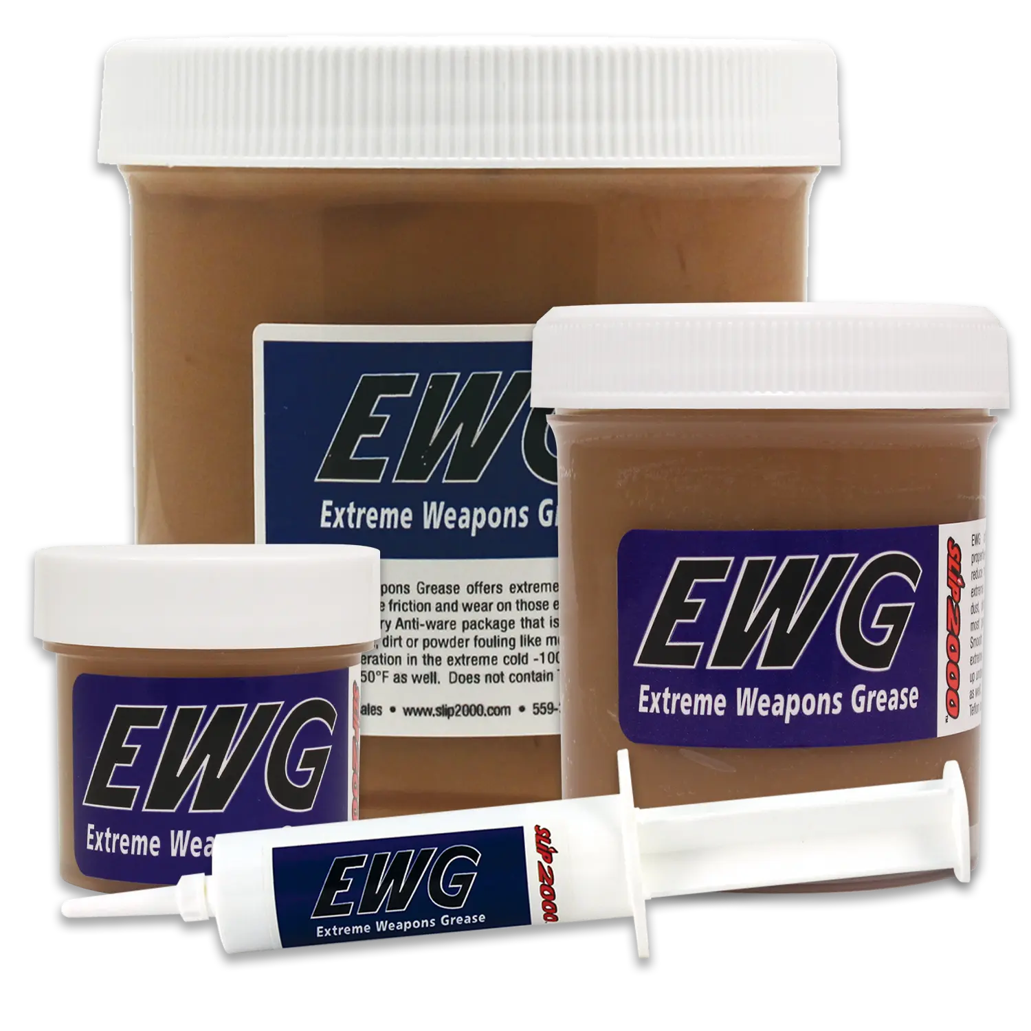 EWG - 100% synthetic grease for rails, slides, and springs - Non-toxic, Non-hazardous