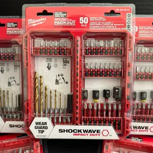 Milwaukee SHOCKWAVE Impact Duty Drill and Alloy Steel Screw Driver Bit Set (50-Piece) - High-Quality Tools for Effective Drilling and Screw Driving