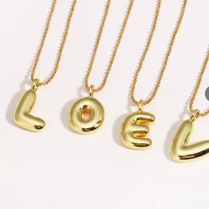 Bubble Letter Necklace- Choose your letter A-Z
