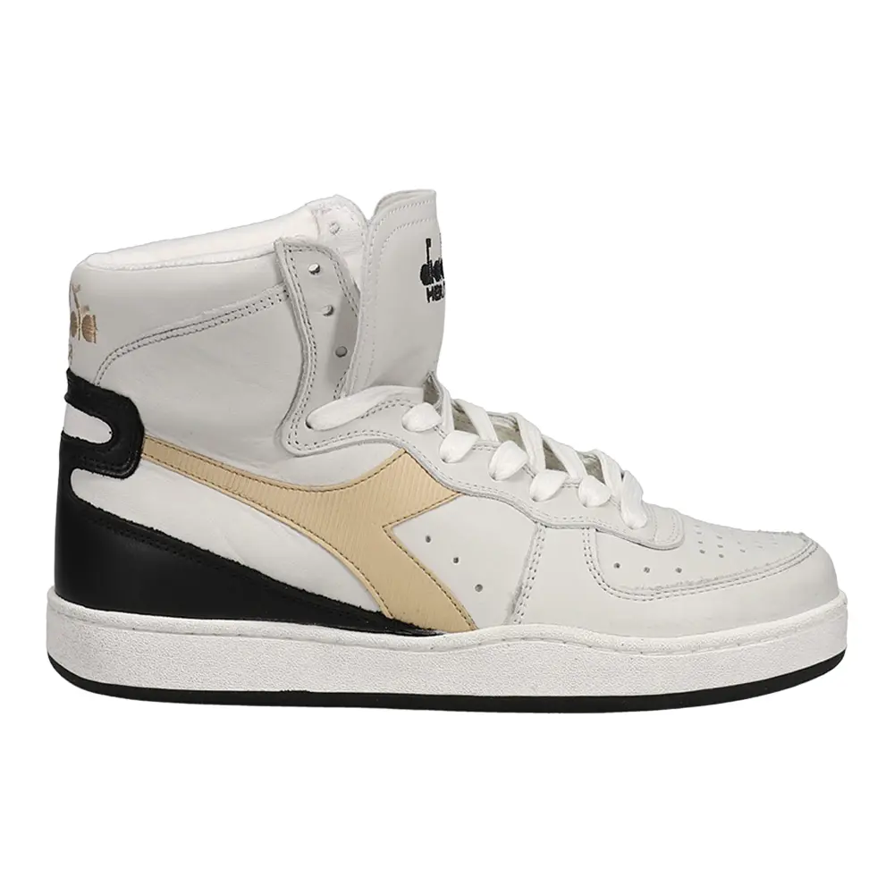 diadora Mens Mi Basket Used High  Sneakers Shoes Casual - Off White