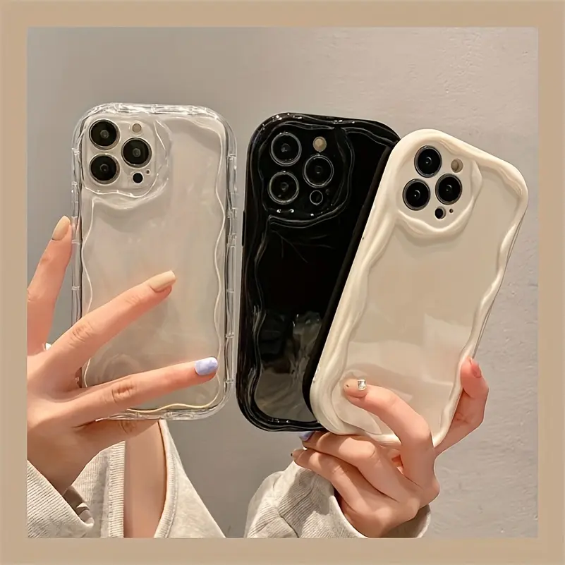 Three-dimensional Wave Shell Phone Case For IPhone 17/16/15/14/13/12/11 Plus/Pro/Pro Max/X/XS/Xr/7/8 Plus