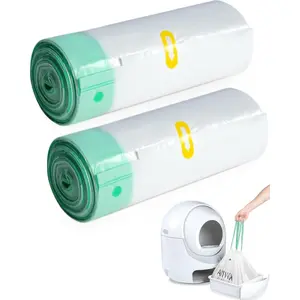 40 Count  Litter Box Liners for Automatic  Litter Box and Litter Box Robot 4/5, Heavy-Duty, Extra Thick