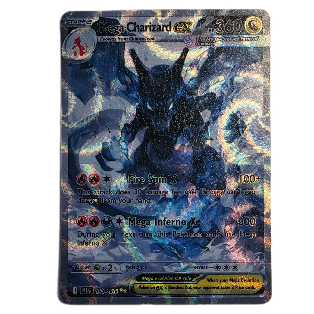 Mega Charizard ex Handcrafted Card - Dark Cosmic Style, 8 Holo & Finish Variations - TikTok Shop Mega Charizard ex Handcrafted Card - Dark Cosmic Style, 8 Holo & Finish Variations - TikTok Shop