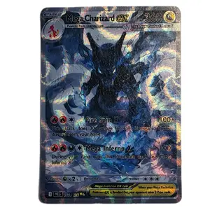 Mega Charizard ex Handcrafted Card - Dark Cosmic Style, 8 Holo & Finish Variations