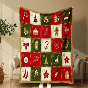 Premium Christmas Blanket Christmas Themed Blanket, Soft Comfortable Throw Blanket, Warm Napping Blanket for Home Office Travel Camping, Bedroom Accessories - Available Now
