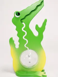 20" Green & Yellow Gator Piggy Bank