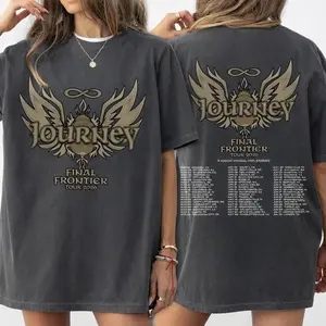 Journey Final Frontier Tour 2026 Shirt Vintage Rock Concert Tee 90s Style Band Graphic Unisex T Shirt Gift for Classic Rock Fans 143
