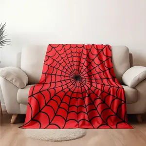 Superhero Spider Blanket Soft Throw for Sofa Car Bed, All-Season Home Decor Shawl, Fantasy Theme Decoration
