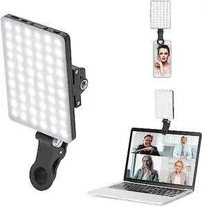 Led Fill Light Lamp Clip Mini Video Light with Sturdy Mount for Photography/ Cell Phone/ Laptop/ Tripod Photographic Lighting