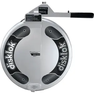 Disklok Security Device - Steering Wheel Lock - Full Cover - Silver - Thatcham Approved (Small, 13.7in - 15.3in)