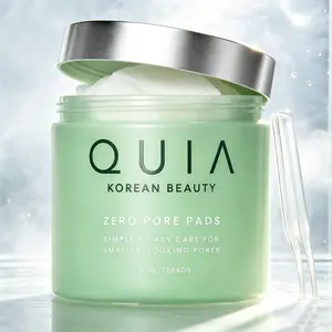QUIA Dual-Action Toner Pads (70 Counts) | PHA Exfoliating Pads for Sensitive Skin, Hydrates Complexion, Minimizes Pores and Fights Blackheads & Blemishes