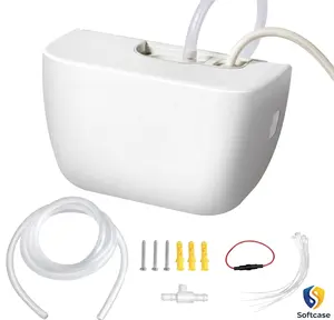 Mini 100-240V White Split Condensate Pump, AC Hvac Silent Condensate Pump, 50/60Hz, External Wall Mount, Self Priming Device, Used for Indoor Air Conditioning, HVAC, Dehumidifier, etc. Family Use Father Construction House Improvement Easy Installation