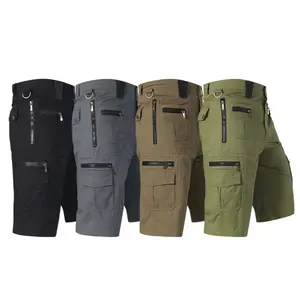 Functional Utility Cargo Shorts: Zippered Pockets for Convenient Carry & Relaxed Daily Style