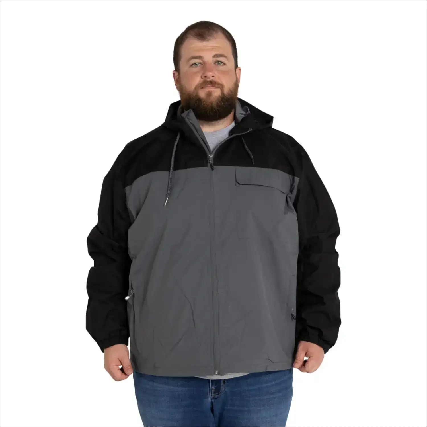 Snow Country Outerwear 3X-6X Men’s Big Rain Jacket Windbreaker Packable CLEARANCE