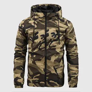Mountain Outdoor Camouflage Hooded Jacket Spring Men's Functional Style Casual Loose Coat Top