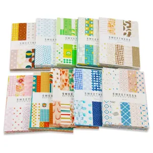 10 pack Aesthetic Scrapbook Paper 500 Sheets DIY Scrapbook Stationery Paper Supplies Decorative Paper for Scrapbooking Journal Photo Album