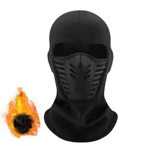 Winter Warm Fleece Motorcycle Face Mask Anti-dust Waterproof Windproof Full Face Cover Hat Balaclavas for Skiing Cycling Fishing