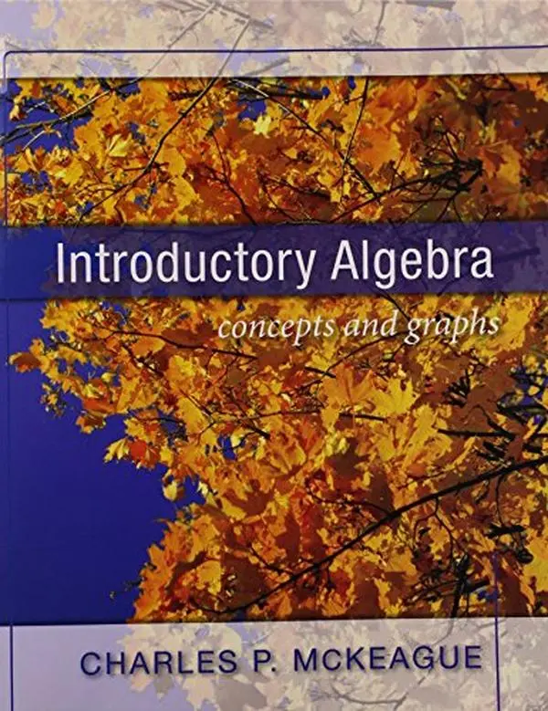 Used Math Learning Book - Introductory Algebra Concepts and Graphs by Charles P McKeague, Soft Cover, English, for Students, No Pre-Requisites, Prepares for Success, Solid Foundation In Algebra