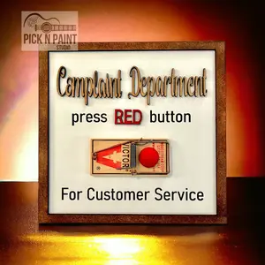 Complaint department funny sign, 3D complaint department sign, great funny gift, Gag gift sign.