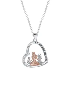 Mother Daughter Son Necklace Set, Mother's Day Jewelry Gift, Birthday Present for Mom, Family Bonding Accessory