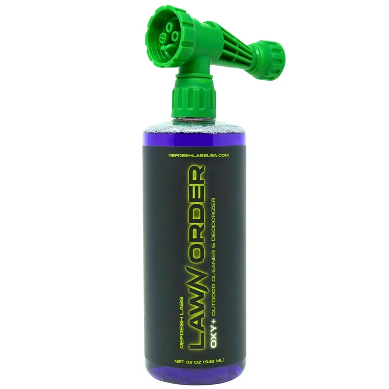 Lawn Order Hydrogen Peroxide Liquid Turf Cleaner Concentrate - Pet Deodorizer Odor Eliminator, Deep Urine Stain Remover, Brightens Turf, Lifts Organic Buildup, Advanced Odor Neutralization, Biodegradable, Hygienic Protector Odor Eliminator Technology