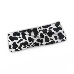 Cow Print Knotted Headband