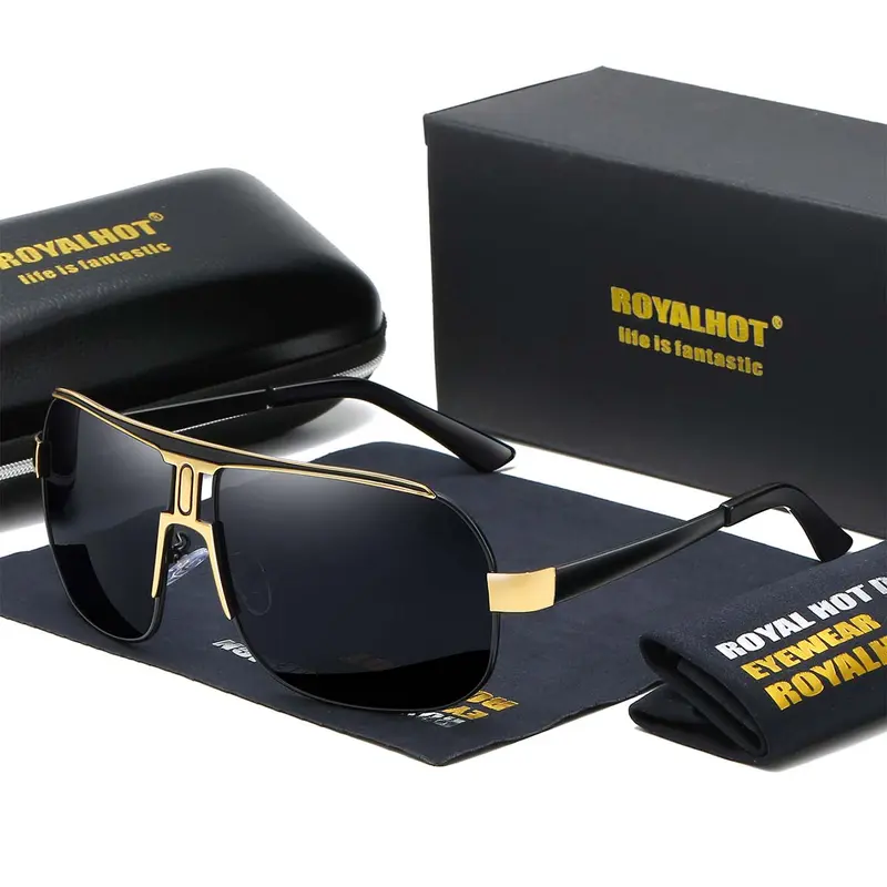 Unisex Simple Sunglasses for Everyday Use, Square Framed Sunglasses, Trendy Square Oversized Frame Sunglasses, Trendy Frames Sunglasses, Versatile Travel Accessories for All Season, Versatile Accessory, National Day Offers