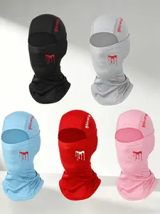 Balaclava Hat with 'shiesty' Print, Breathable Ice Silk Full Face Mask, Ideal for Skiing, Festivals, Motorcycle Riding, Outdoor Sports