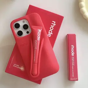 RHODE Lip Case for iPhone 11–17 Pro Max – Silicone Phone Case with Lip Balm Holder